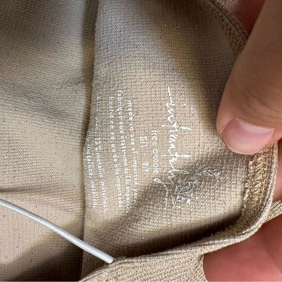 Free People Sparkly Cream Crop Top Tank Sz XS/S - Picture 4 of 4